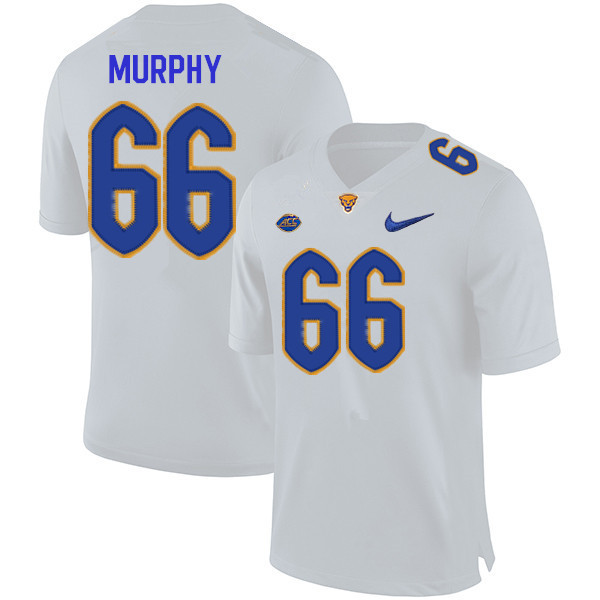 Men #66 Shane Murphy Pitt Panthers College Football Jerseys Sale-White - Click Image to Close